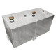 110 Aluminum Rectangle Gallon Split Fuel Transfer Tank