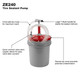 Zeeline 240 Series Hand Operated Tire Sealant Pump, 1 Gal per 16 Stokes