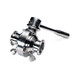 JME SSPPBV Series 304 SS Dual Purge Port Clamp Ball Valve