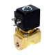 Granzow E Series 3/8 in. Normally-Closed Brass General Purpose Two-Way Solenoid Valve w/ Nitrile Rubber N Seal - 24 Volt DC