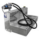 100 Gallon Aluminum L-shape Fuel Transfer Tank w/ GPI 20 GPM Pump (12V DC)