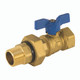 Jomar Valve T-204DU Series 2-Piece 3/4 in. Male Dielectric Brass Union End w/ 3/4 in. Female Connections, 600 PSI