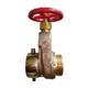 Dixon 2 1/2 in. Female NST(NH) x Male NST(NH) Cast Brass Single Hydrant Gate Valve w/ Hand Wheel