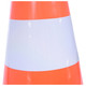 Vestil 28-SD-2R 27 1/2 in. H Standard Duty Traffic Cone w/ 2 Reflective Strips