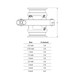 Dixon Sanitary HSG Series Single Pin Clamp Hygienic Sight Glass w/ Viton Gasket & Triclamp Connections