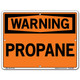 Vestil SIW Series Warning Propane Safety Sign 12 1/2 in. x 9 1/2 in.