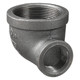 Service Metal Series SBR90 150 Black Malleable Iron 1-1/2 in. x 1/2 in. 90° Reducing Elbows