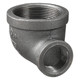 Service Metal Series SBR90 150 Black Malleable Iron 2-1/2 in. x 1-1/4 in. 90° Reducing Elbows