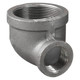 Service Metal Series SBGR90 150 Galvanized Malleable Iron 3 in. x 1-1/2 in. 90° Reducing Elbows