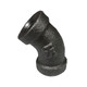 Service Metal Series SB45 Class 150 Black Malleable Iron 1-1/4 in. 45° Elbows