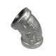 Service Metal Series SG45 Class 150 Galvanized Malleable Iron 1/8 in. 45° Elbows