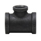 Service Metal Series SBRT Class 150 Black Malleable Iron 3 in. x 1-1/4 in. Reducing Tees