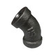Service Metal Series XB45 Class 300 Black Malleable Iron 1-1/2 in. 45° Elbows