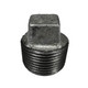 Service Metal Series SGSHP Class 150 Galvanized Malleable Iron 6 in. Square Head Plugs