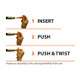 SRM Industries Rhino Safety Orange Drip Proof Mixed Plugs Kit