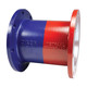 Dixon 4 in. Aluminum TTMA Flange Extension - Blue & Red