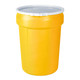 Justrite Eagle 1601 30 Gal. Lab Pack Open Head Drum, Plastic Lever-Lock, Yellow