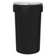 Justrite Eagle 1655BLK 57 Gal. Lab Pack Open Head Drum, Plastic Lever-Lock, Black