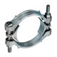 Kuriyama Zinc Plated Ductile Iron Double Bolt Hose Clamp, 6 1/8 - 6 7/8 in.