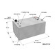 RDS Manufacturing 55 Gallon Aluminum Rectangular DOT Certified Transfer Tank