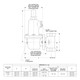 Emerson Fisher Type 627M-196 3/4 in. FNPT WCC Steel High Pressure Monitor Regulator w/ 1/2 in. Port, 15 - 40 PSIG Spring, 14.761M BTU/HR