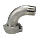 Dixon 316 Stainless Steel Male NPT x NPSM Swivel Nut 90° Elbow