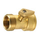 Dixon GHT Brass Ball Valve, 3/4 in. Male NH x 3/4 in. Female NH, Retail Packaging