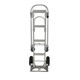 Vestil ALUM-CONV-B Aluminum Convertible Hand Truck 20-1/2 in. W x 62-1/4 in. H