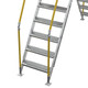 Vestil COL-6-HDG 6 Step Galvanized Cross-Over Ladder, 58-1/4 in. H Underside