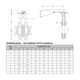 Apollo LC149 Series 2 1/2 in. 150# Flange Cast Iron Butterfly Valve, Lug Style w/ 10 Position Handle