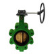 Apollo LC149 Series 12 in. 150# Flange Cast Iron Butterfly Valve, Lug Style w/ Gear Operator