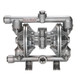 All-Flo A150 1 1/2 in. Flange Stainless Steel Air Diaphragm Pump w/ Santoprene Diaphragms & Balls, Stainless Steel Seats