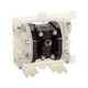 All-Flo A025 1/4in. NPS Polypropylene Air Diaphragm Pump w/ PTFE with Santoprene Backup Diaphragms, PTFE Balls & Polypropylene Seats