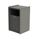 Commercial Zone Earthcraft Series Single Stream 32 Gallon Flat Top Waste Container w/Side Load Rectangular Opening