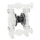 All-Flo A200 2 in. Flange Polypropylene Air Diaphragm Pump w/ Geolast Diaphragms & Balls, Polypropylene Seats