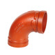 Anvil 7050 Gruvlok® Ductile Iron 1-1/4 in. 90-Degree Elbow Grooved-End Fitting, Ptd. Orange