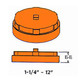 Shurjoint 7160 Grooved End Cap Fitting, Ptd. Orange