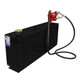 38 Gallon Aluminum Rectangle Fuel Transfer Tank w/ Fill-Rite 15 GPM Pump (12V DC) - Black Powder Coated