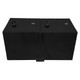 110 Gallon Split Fuel Transfer Tank w/ GPI 8 GPM Pumps (12V DC) - Black Powder Coated