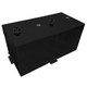 110 Gallon Split Fuel Transfer Tank w/ GPI 8 GPM Pumps (12V DC) - Black Powder Coated