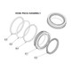 Dixon 5500 Series FKM-B Complete Seal Repair Kit