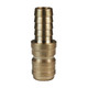 Dixon E-Series Hydraulic Brass Straight Through Interchange Hose Barb Plug