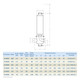 Donaldson PG-EG 0072 Series 2 in. Tri-Clamp 316L SS Sanitary Gas Filter Housing, Code 7 Connection, 10/30 Element Size