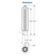 Dixon FLSS200 2 in. Flexible Strainer w/ Hose Barb, 8 mm. Hole