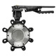 Jomar Valve HPBFV-Lug Epoxy Coated Carbon Steel Butterfly Valves w/Dual Offset SS Disc & Lever Handle, RPTFE Seat