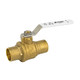 Jomar Valve S-100CG Series Solder Connection Lead-Free Brass Ball Valve, Full Port, Lifetime Warranty
