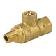 Jomar Valve T-82M Series Threaded Lead-Free Brass Mini Ball Valve, 1/4 in. FIP x 1/8 in. FIP, Full Port, Lifetime Warranty