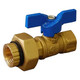 Jomar Valve T-204DU Series 1/2 in. Female Dielectric Union End Ball Valve, 600 PSI, Lifetime Warranty