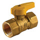 Jomar Valve T-205 Series  FNPT Ball Valve w/Yellow Teardrop Handle, 400 PSI, Lifetime Warranty