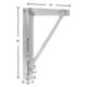 HD Ramps L-Shape Bracket, Specify LH and RH, Priced Each